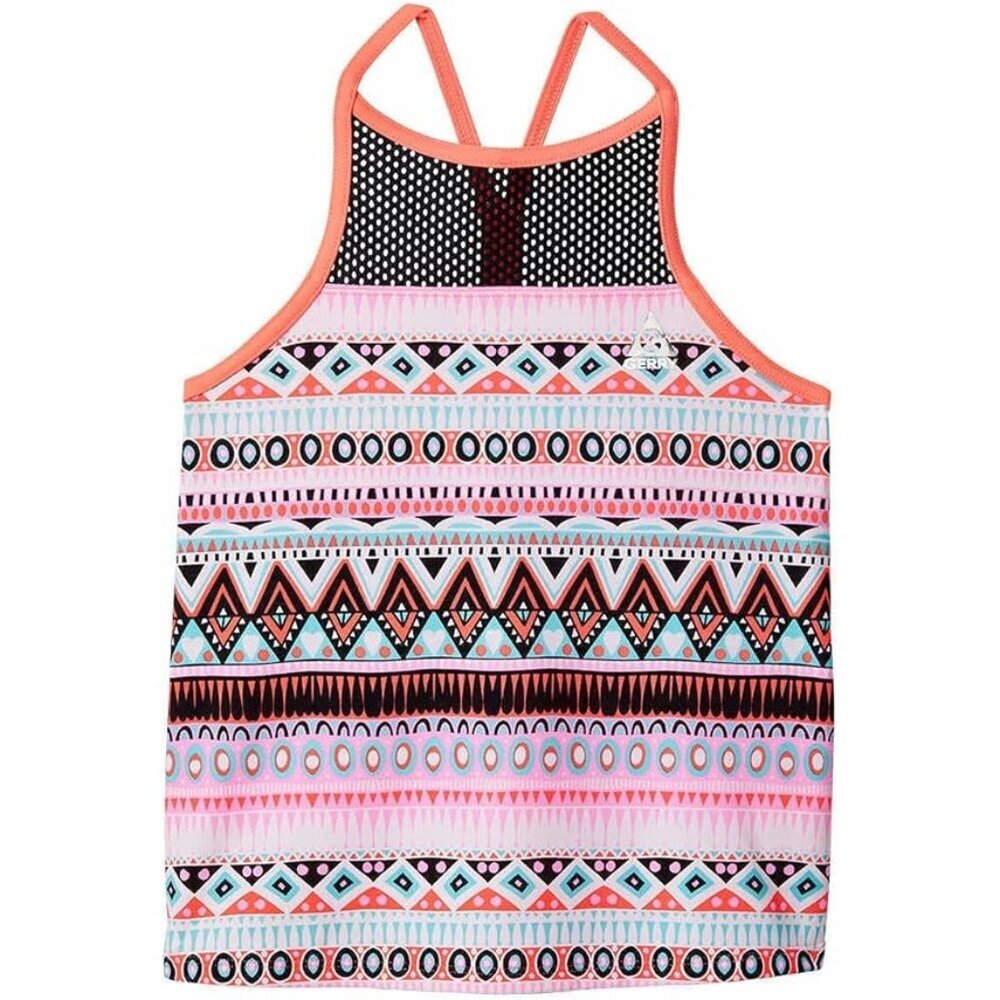 Gerry Girls Tankini Swim Top Size 16 NEW Lined Geometric Multicolor